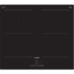 PIANO COTTURA A INDUZIONE BOSCH PVQ611BB6E, 4 zone cottura, 59,2 cm x 52,2 cm